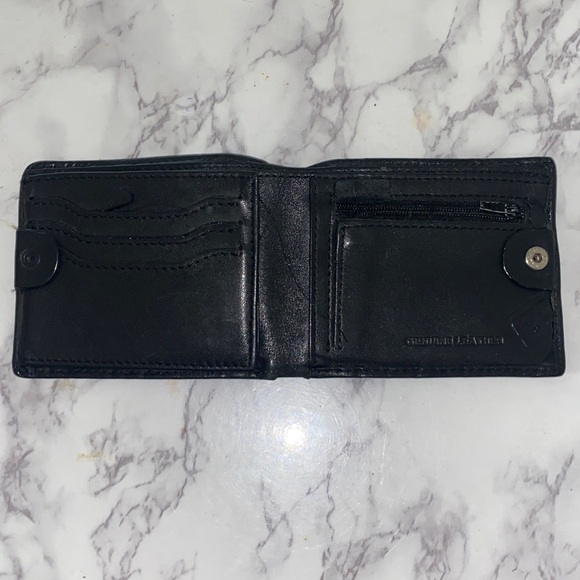 Billabong Black Genuine Leather Card Holder Wallet - Picture 2 of 8